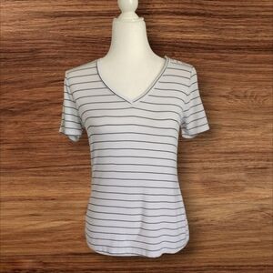 Apt 9 Striped V-Neck Women's Top Size XS